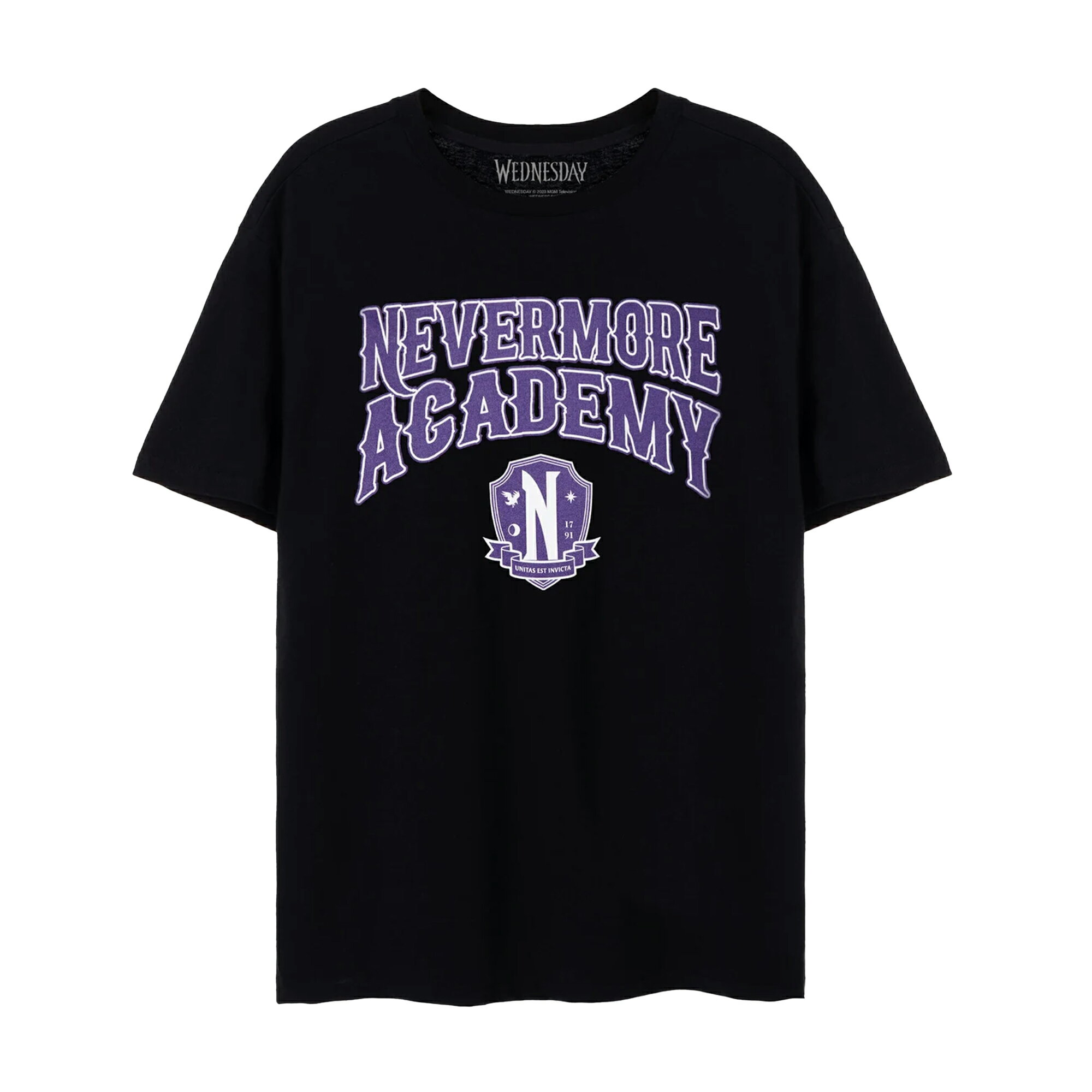 (ウェンズデー) Wednesday オフィシャル商品 レディース Nevermore Academy Tシャツ 半袖 トップス 【海外通販】