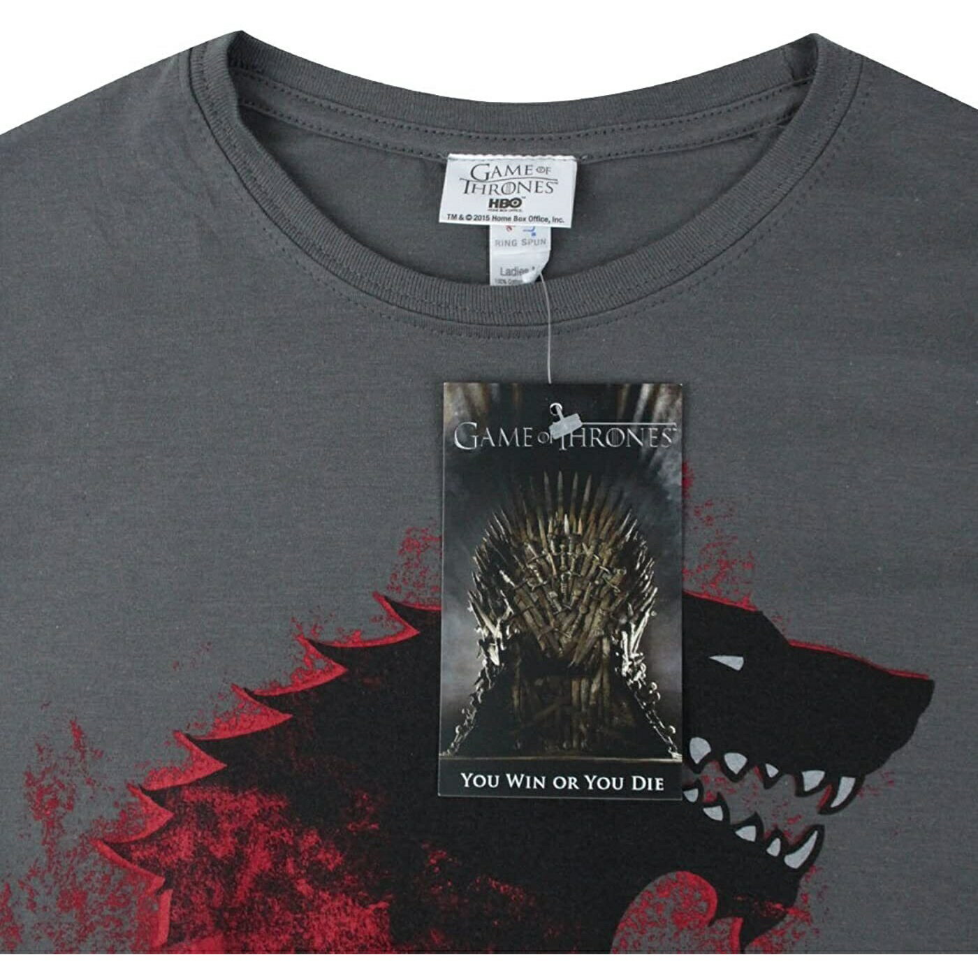 (ゲーム・オブ・スローンズ) Game Of Thrones オフィシャル商品 レディース Bloody Direwolf Tシャツ スターク 半袖 トップス 