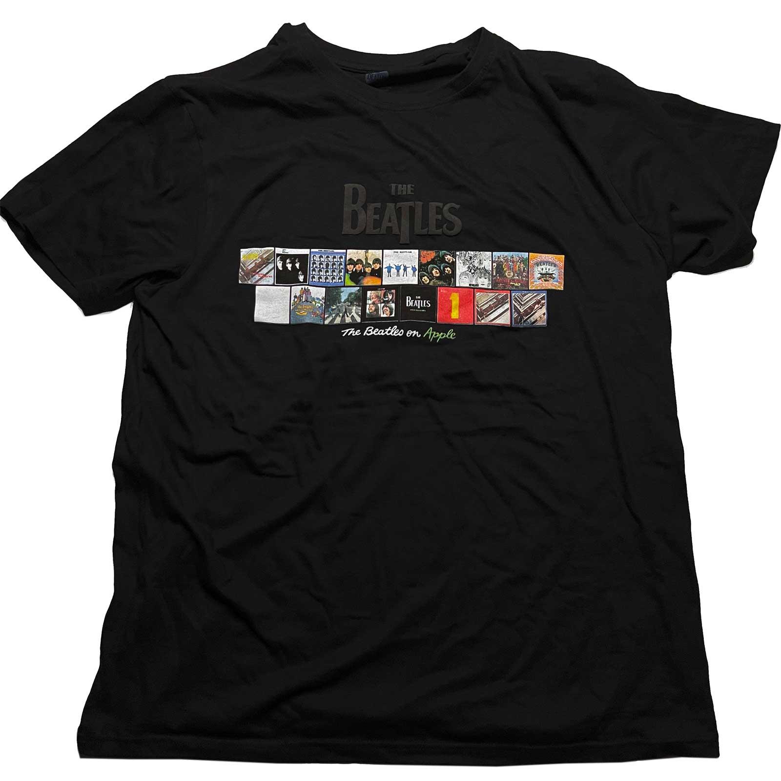 (ザ・ビートルズ) The Beatles オフィシャル商品 ユニセックス Albums on Apple Tシャツ コットン 半袖 トップス 