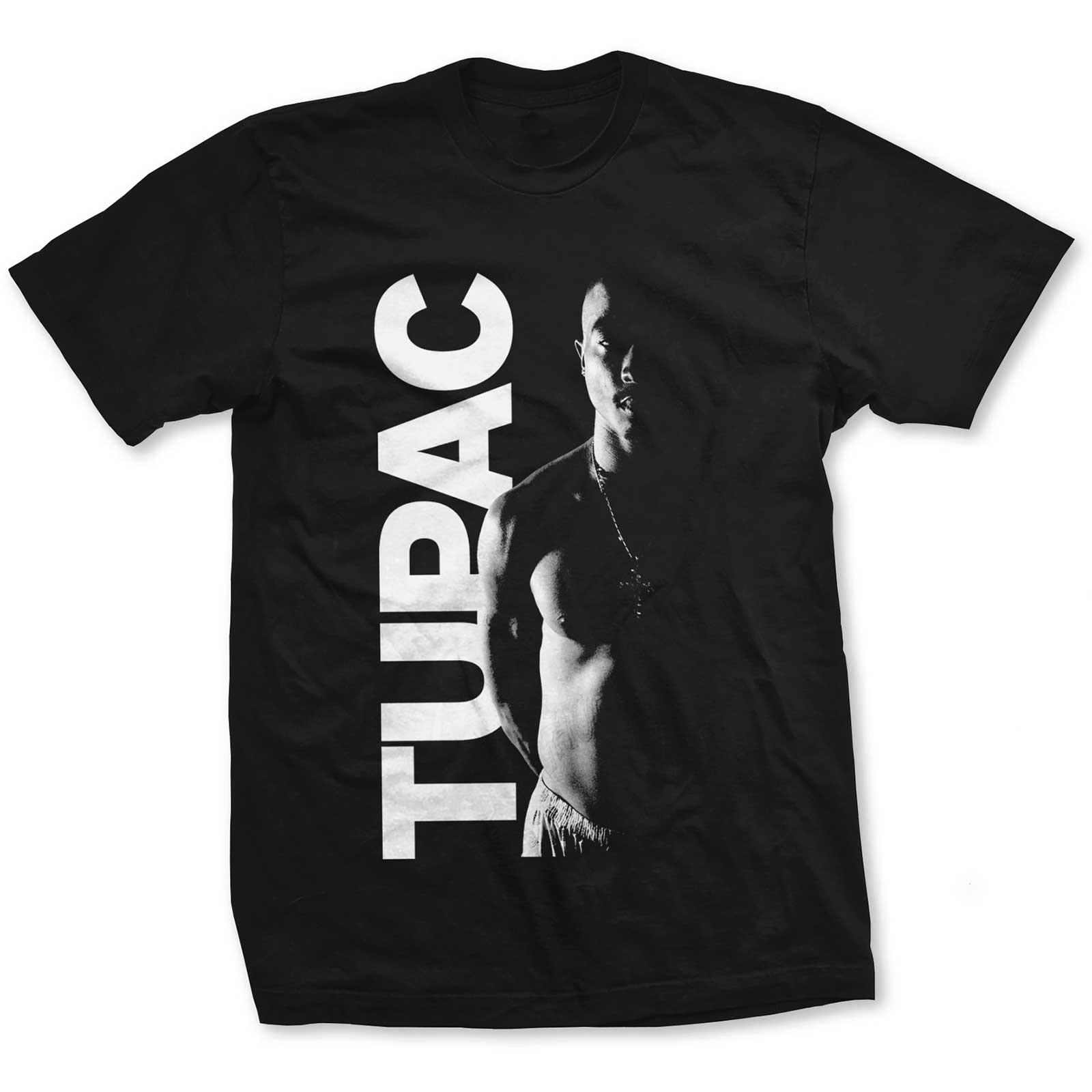 (トゥパック・シャクール) Tupac Shakur オフィシャル商品 ユニセックス Side Photo Tシャツ コットン 半袖 トップス 【海外通販】
