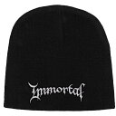 (イモータル) Immortal オフィシャル商品 ユニセックス ロゴ ニット帽 ビーニー キャップ 【海外通販】