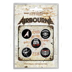 (エアボーン) Airbourne オフィシャル商品 Boneshaker バッジ セット (5個組) 【海外通販】