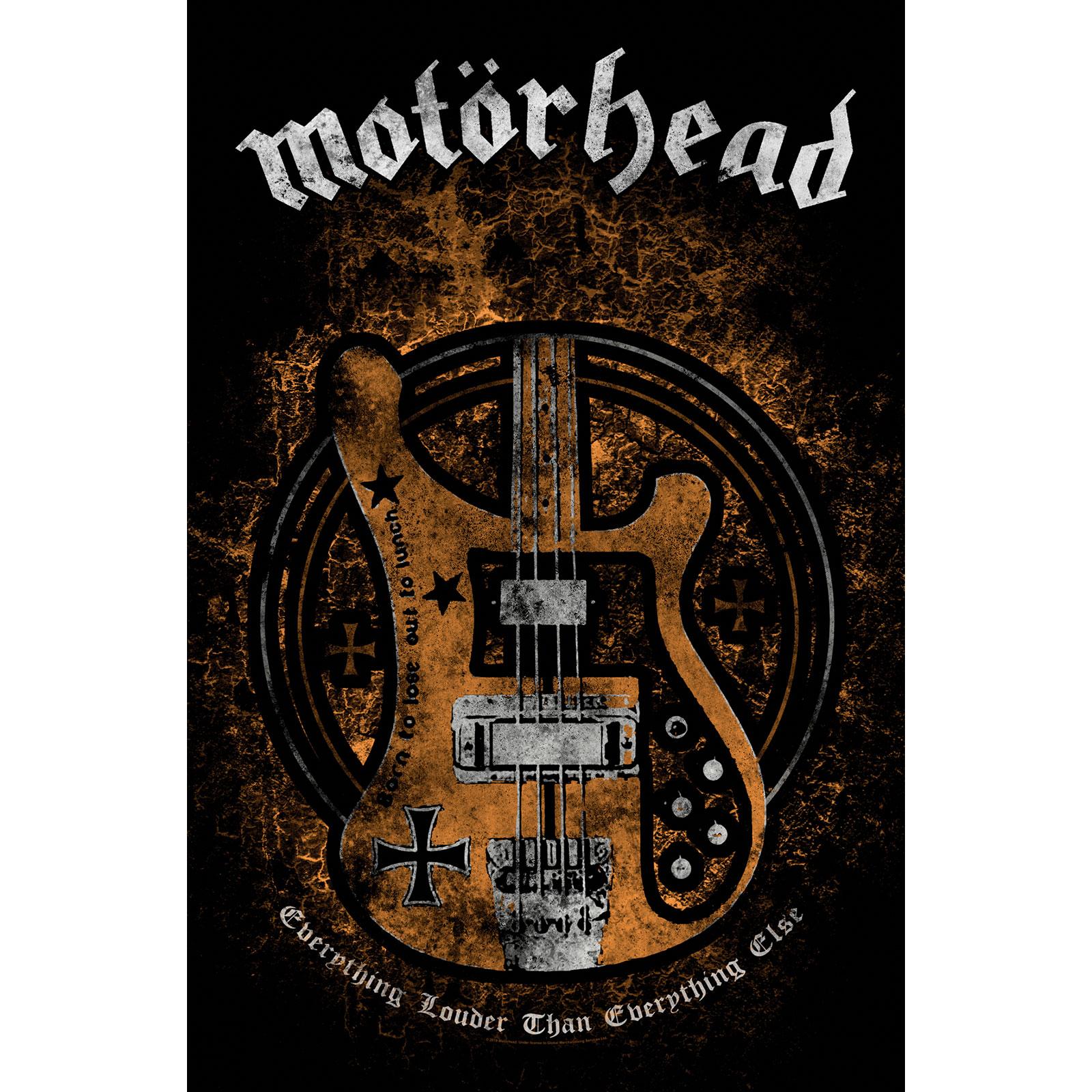 (モーターヘッド) Motorhead オフィシャル商品 Lemmy´s Bass テキスタイルポスター ポリエステル 布製 ..