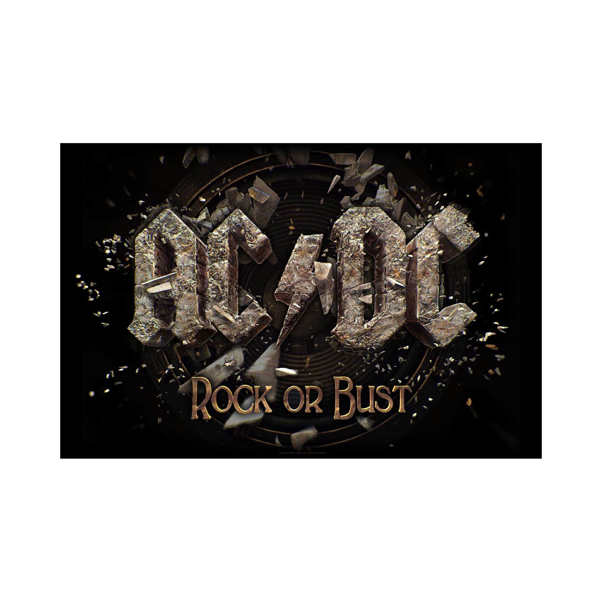 エーシー・ディーシー AC/DC オフィシャル商品 Rock Or Bust テキスタイルポスター ポリエステル 布製 ポスター 【海外通販】