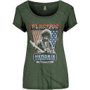 (ジミ・ヘンドリックス) Jimi Hendrix オフィシャル商品 レディース Electric Ladyland Tシャツ コットン 半袖 トップス 【海外通販】