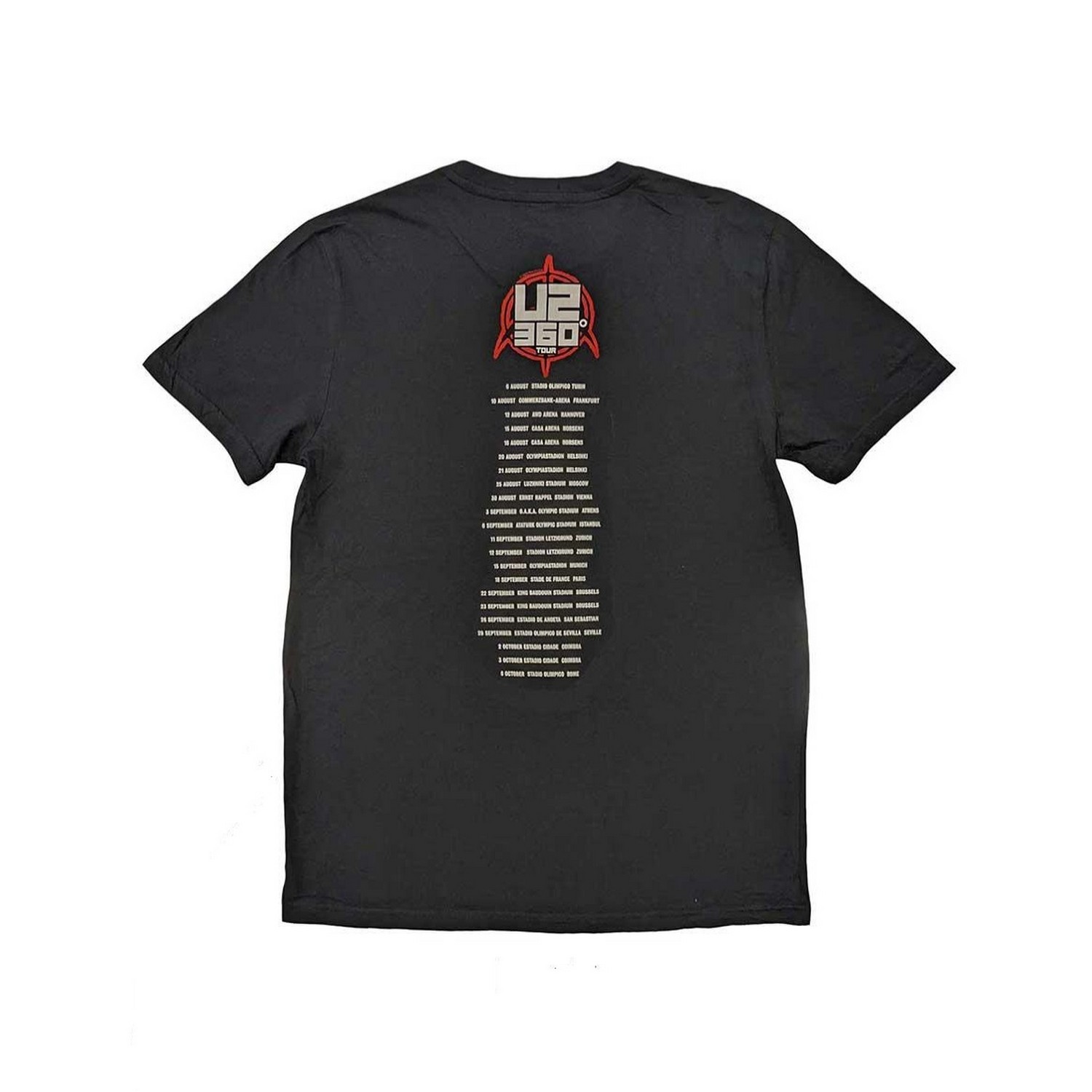 (ユートゥー) U2 オフィシャル商品 ユニセックス 360 Degree Tour 2010 Equals Tシャツ バックプリント 半袖 トップス 【海外通販】