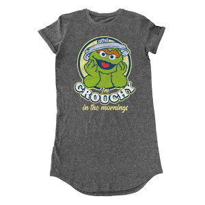 (セサミストリート) Sesame Street オフィシャル商品 レディース オスカー・ザ・グラウチ 半袖 Tシャツワンピース 【海外通販】