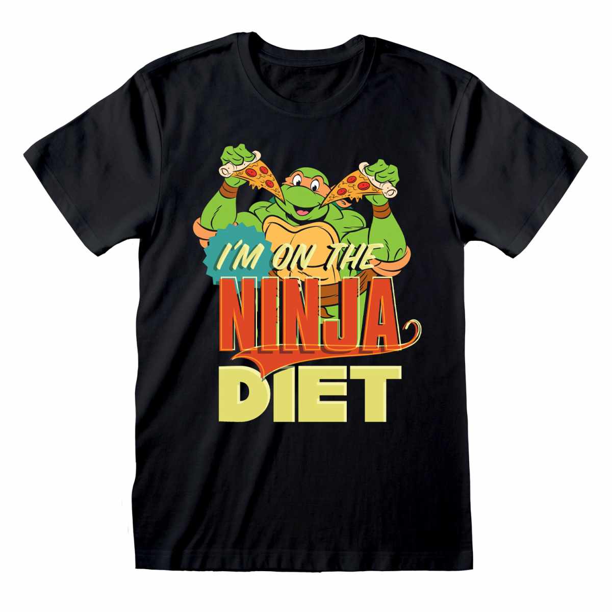 (ティーンエイジ・ミュータント・ニンジャ・タートルズ) Teenage Mutant Ninja Turtles オフィシャル商品 ユニセックス Ninja Diet Tシャツ 半袖 トップス 【海外通販】