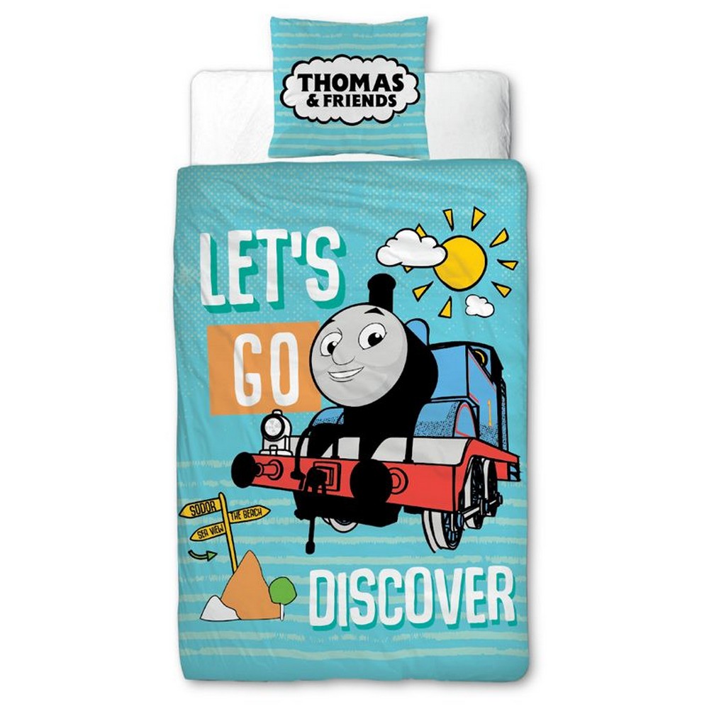 きかんしゃトーマス Thomas and Friends オフィシャル商品 キッズ・子供 Discover 掛け布団カバー・枕カバー セット 【海外通販】