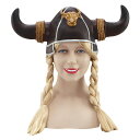 (ブリストル・ノベルティー) Bristol Novelty ハロウィン コスプレ・仮装用 レディース 三つ編みつき バイキングヘルメット コスチューム小物 【海外通販】