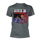 (ハスカー・ドゥ) Hüsker Dü オフィシャル商品 ユニセックス Candy Apple Tシャツ グレー 半袖 トップス 【海外通販】