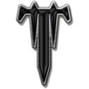 (トリヴィアム) Trivium オフィシャル商品 エナメル ドロップT ロゴ バッジ セット (5個組) 【海外通販】