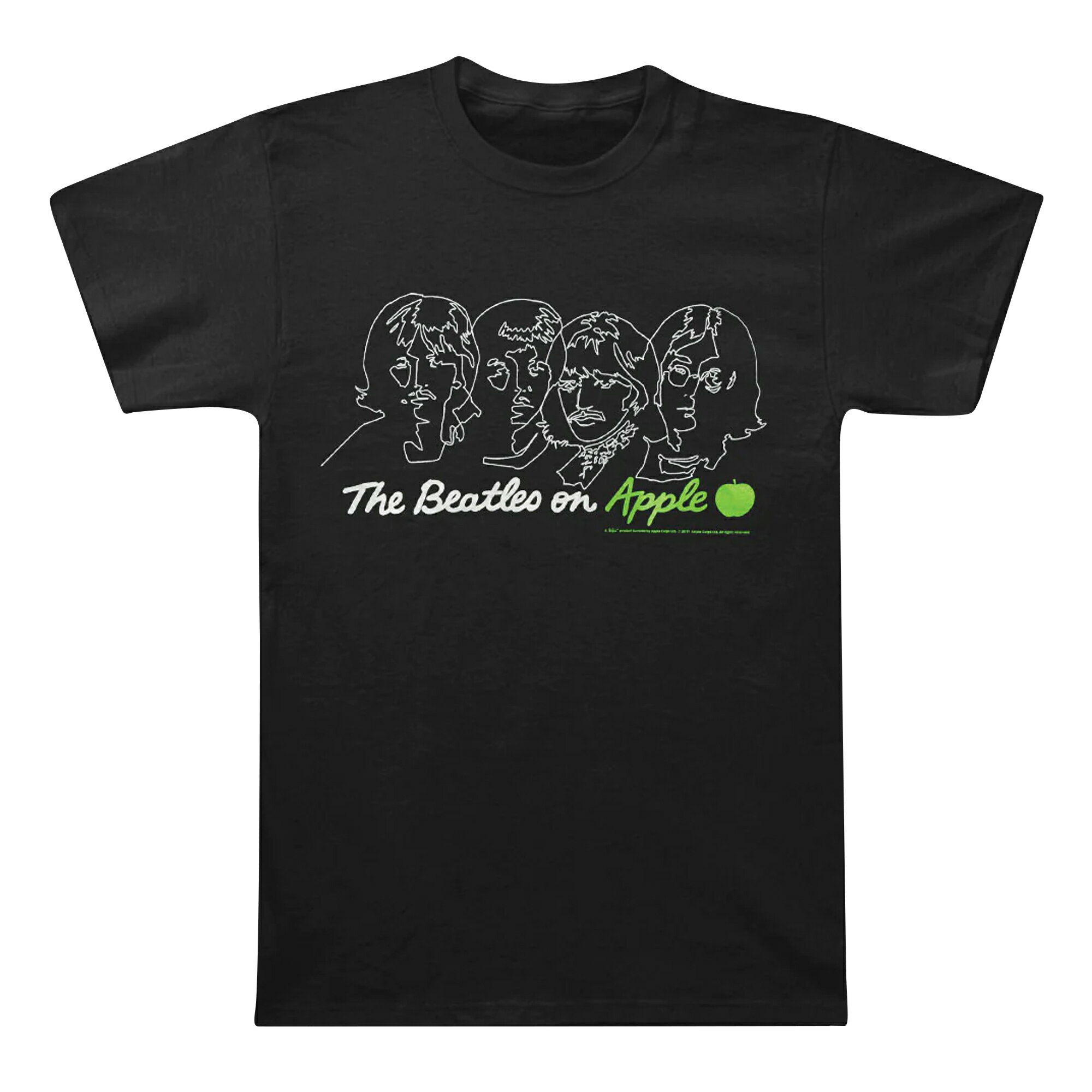 (ビートルズ) The Beatles オフィシャル商品 ユニセックス On Apple Tシャツ バックプリント 半袖 トップス 【海外通販】