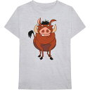 (ライオン・キング) The Lion King オフィシャル商品 ユニセックス プンバァ Tシャツ ポーズ 半袖 トップス 【海外通販】