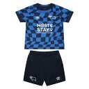 (アンブロ) Umbro ダービー カウンティ フットボールクラブ Derby County FC オフィシャル商品 キッズ 子供用 23/24 アウェー ユニフォーム セットアップ ミニキット 【海外通販】