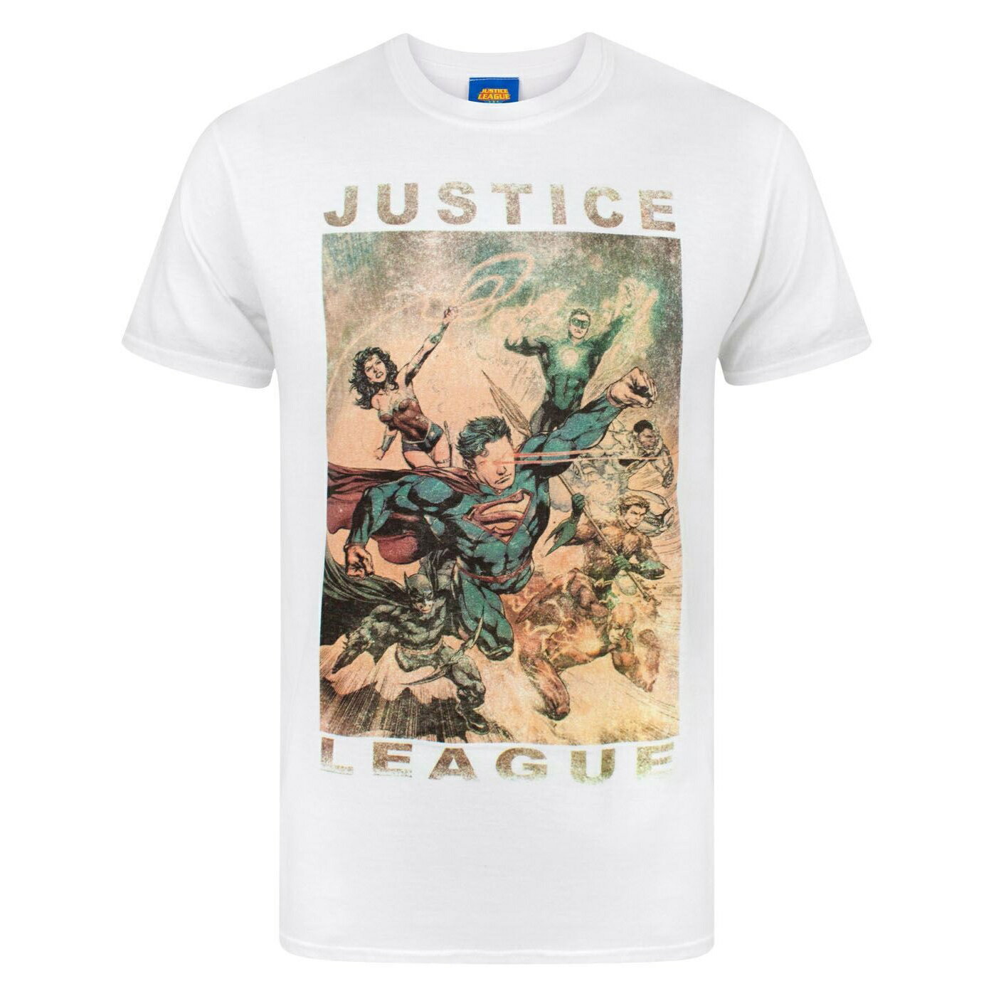 (ジャスティス・リーグ) Justice League オフィシャル商品 メンズ キャラクター アクション Tシャツ 半袖 トップス カットソー 