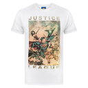 (ジャスティス・リーグ) Justice League オフィシャル商品 メンズ キャラクター アクション Tシャツ 半袖 トップス カットソー 
