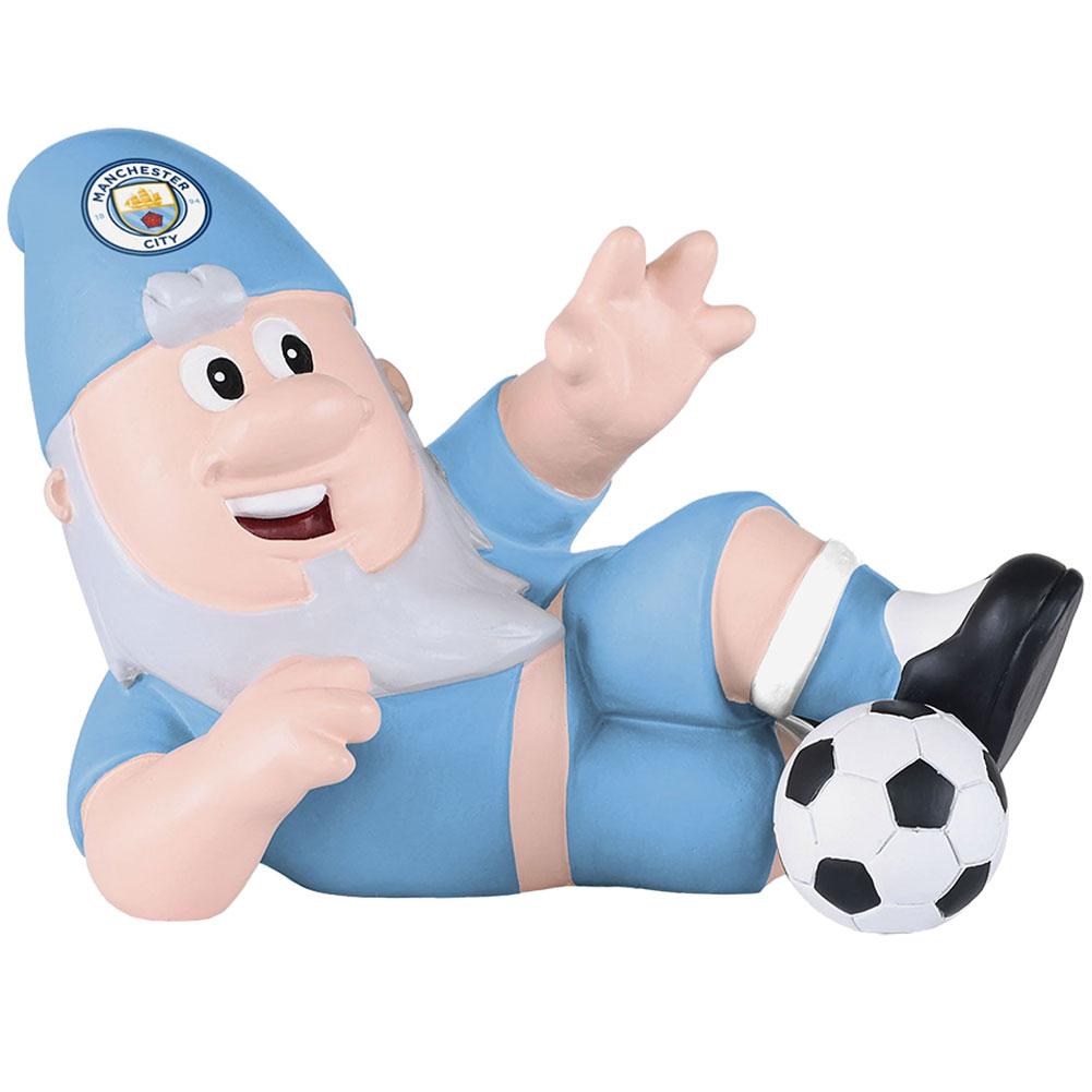 マンチェスター・シティ フットボールクラブ Manchester City FC オフィシャル商品 スライディングタックル ガーデンノーム 置物 