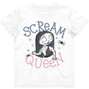 (ナイトメアー・ビフォア・クリスマス) Nightmare Before Christmas オフィシャル商品 キッズ・子供 ガールズ Scream Queen Tシャツ コットン 半袖 トップス 【海外通販】