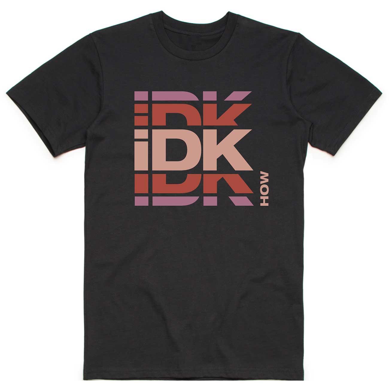 (IDKHOW) iDKHOW オフィシャル商品 ユニセックス ロゴ Tシャツ コットン 半袖 トップス 【海外通販】
