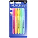 (ジャストステーショナリー) Just Stationery カラー 蛍光ペン チゼルチップ ペン 筆記具 (5本組) 【海外通販】