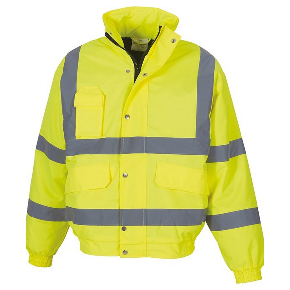 (ヨーコ) Yoko ユニセックス 高視認性 夜光/蛍光/光反射 ハイビズ Classic ボンバージャケット ジャケット ユニフォーム 作業服 【海外通販】