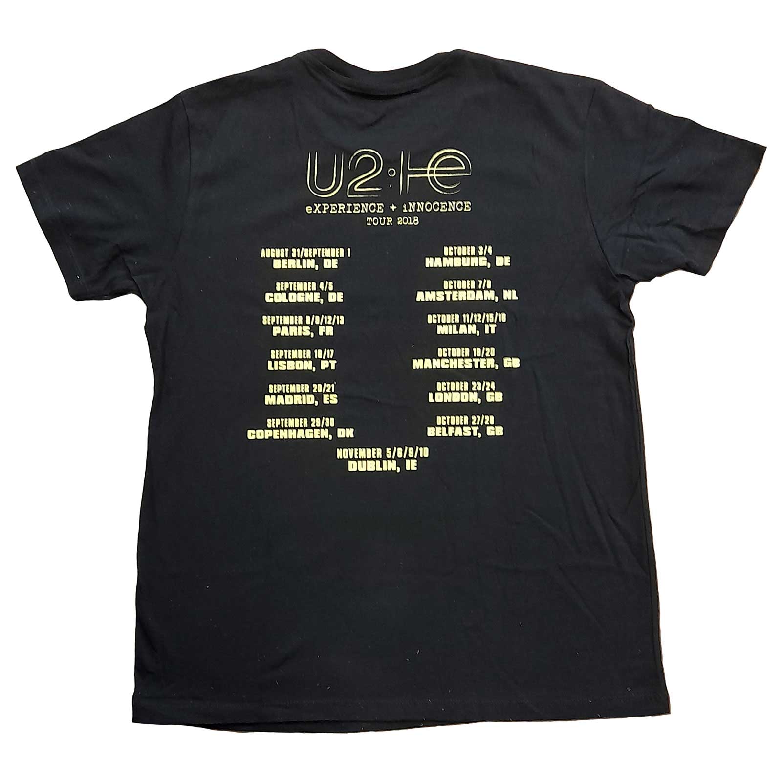 (ユートゥー) U2 オフィシャル商品 ユニセックス 2018 Tシャツ バックプリント コットン ロゴ 半袖 トップス 【海外通販】