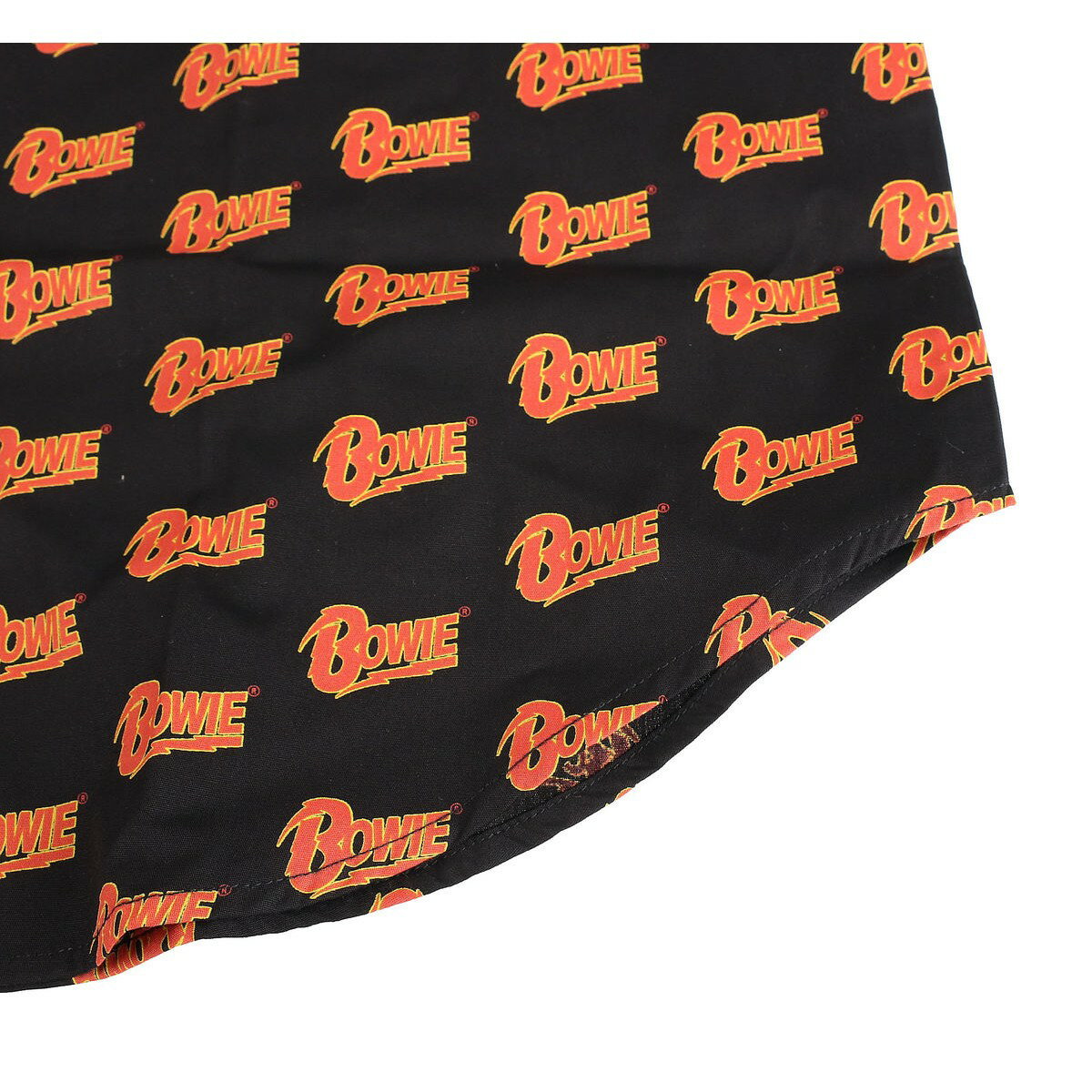 (デヴィッド・ボウイ) David Bowie ユニセック 全面柄 ロゴ シャツ 半袖 トップ 【海外通販】