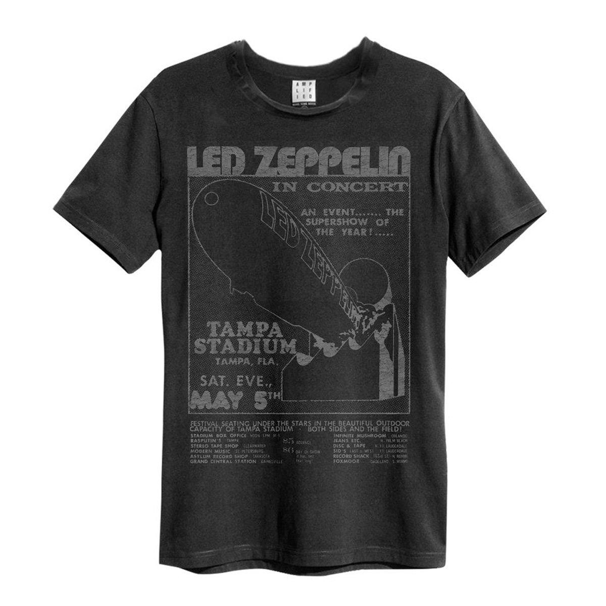 (アンプリファイド) Amplified オフィシャル商品 ユニセックス レッド・ツェッペリン Tシャツ Tampa Stadium 半袖 カットソー トップス 【海外通販】