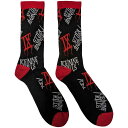 (アイス・ナイン・キルズ) Ice Nine Kills オフィシャル商品 ユニセックス ロゴ 靴下 ソックス (1足組) 【海外通販】