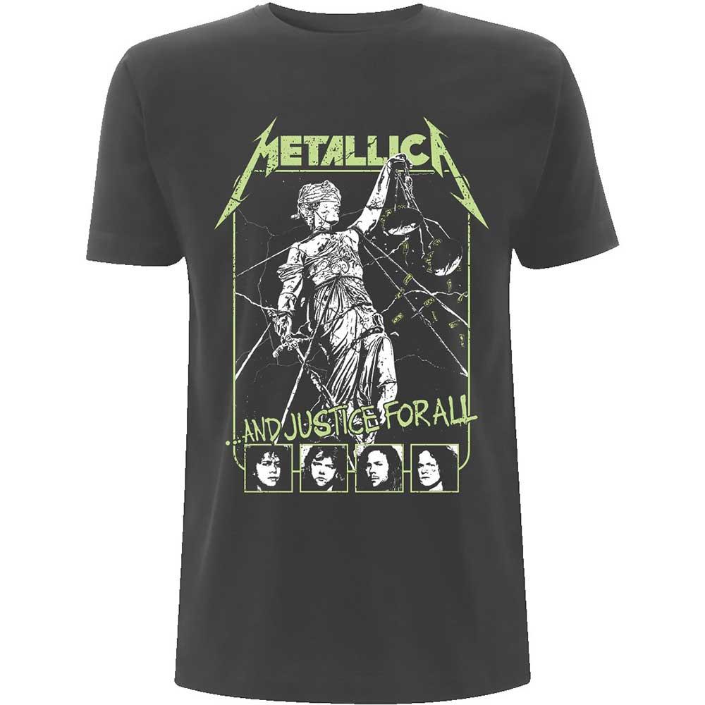 (メタリカ) Metallica オフィシャル商品 ユニセックス Justice Faces Tシャツ 半袖 トップス 【海外通販】