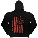 (スリップノット) Slipknot オフィシャル商品 ユニセックス 9-Point Flag パーカー フルジップ フード付き トレーナー 【海外通販】