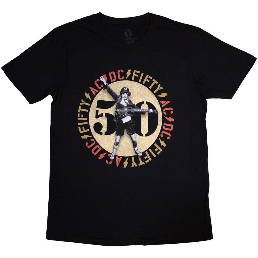 (エーシー・ディーシー) AC/DC オフィシャル商品 ユニセックス Gold Emblem Tシャツ 半袖 トップス 