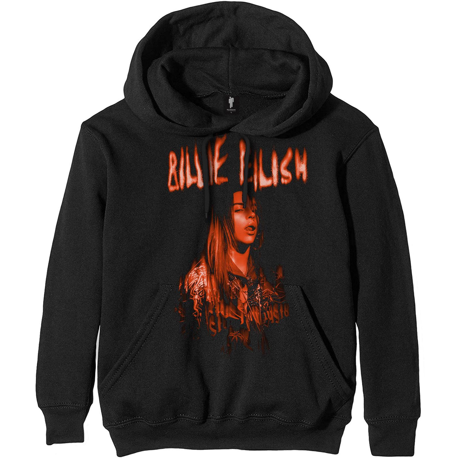 (ビリー アイリッシュ) Billie Eilish オフィシャル商品 ユニセックス Spooky パーカー ロゴ フード付き トレーナー 【海外通販】