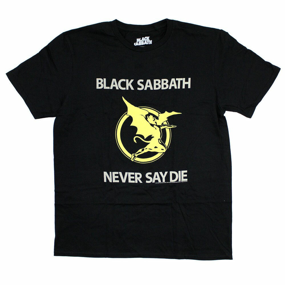 (ブラック・サバス) Black Sabbath オフィシャル商品 ユニセックス Never Say Die Tシャツ 半袖 トップス 【海外通販】
