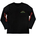 (マリリン・マンソン) Marilyn Manson オフィシャル商品 ユニセックス Death Tシャツ バックプリント 袖プリント 長袖 トップス 【海外通販】