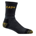 (キャタピラー) Caterpillar メンズ プレミアム ワークソックス 靴下セット 作業 ワークウェア (3足組) 【海外通販】
