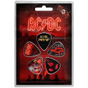 (エーシー・ディーシー) AC/DC オフィシャル商品 PWR-UP ピック プレクトラム (5個組) 【海外通販】