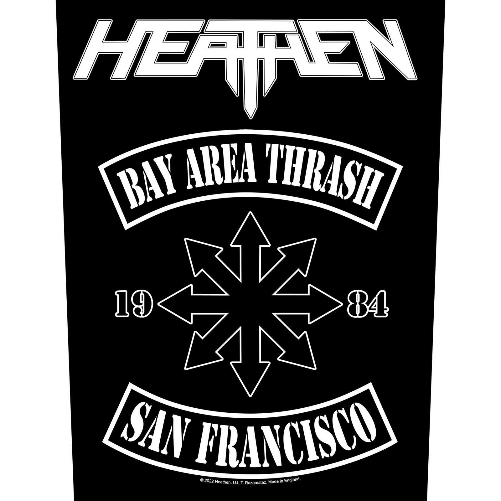 (ヒーゼン) Heathen オフィシャル商品 Bay Area Thrash ワッペン パッチ 