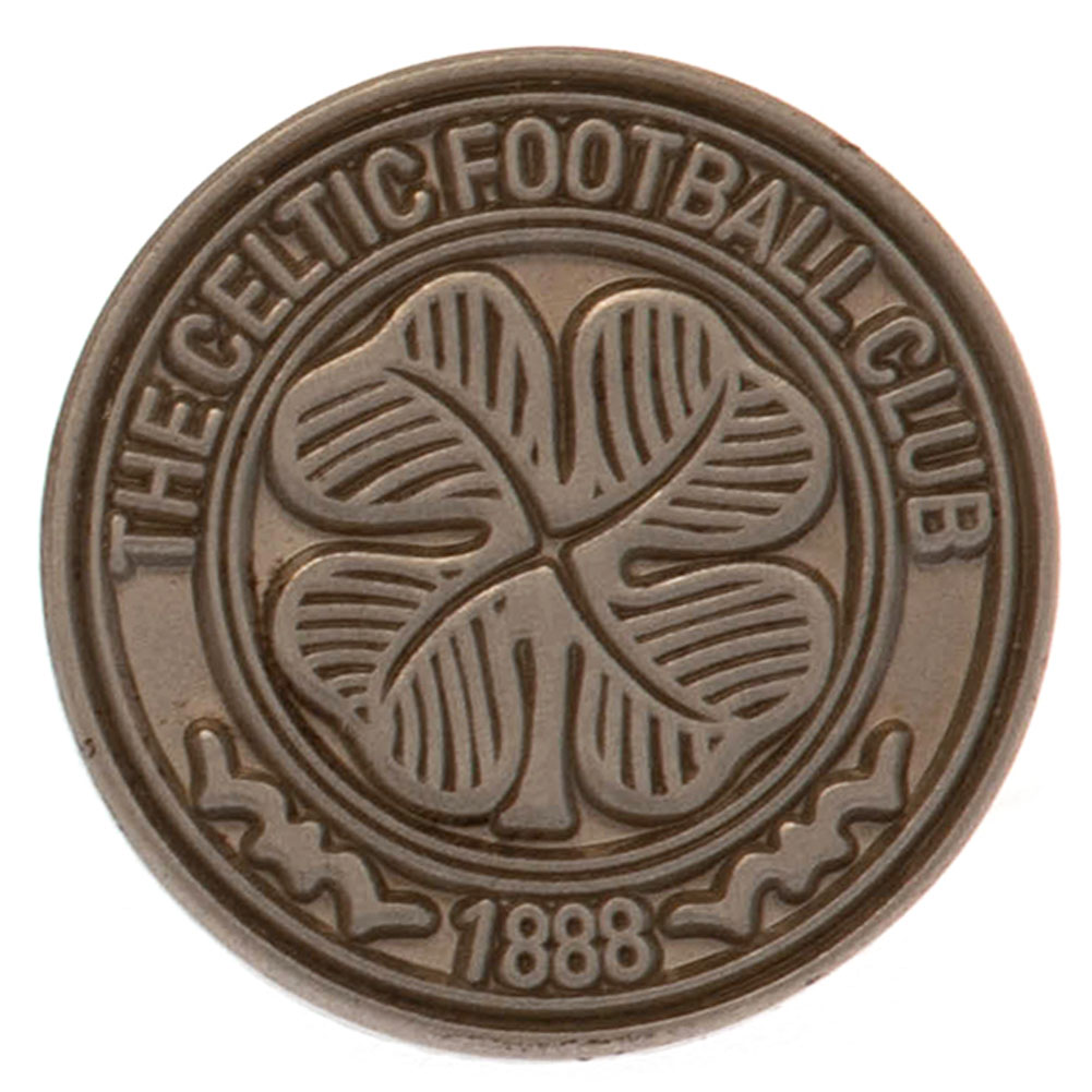 セルティック フットボールクラブ Celtic FC オフィシャル商品 アンティーク シルバー クレスト バッジ 【海外通販】