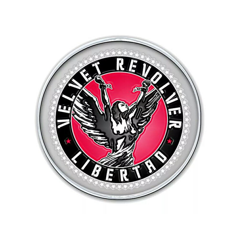 (ヴェルヴェット・リヴォルヴァー) Velvet Revolver オフィシャル商品 Libertad バッジ 【海外通販】