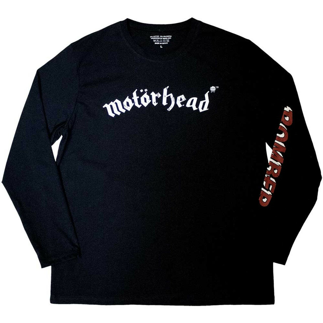 (モーターヘッド) Motorhead オフィシャル商品 ユニセックス Bomber Tシャツ バックプリント 袖プリント 長袖 トップス 【海外通販】
