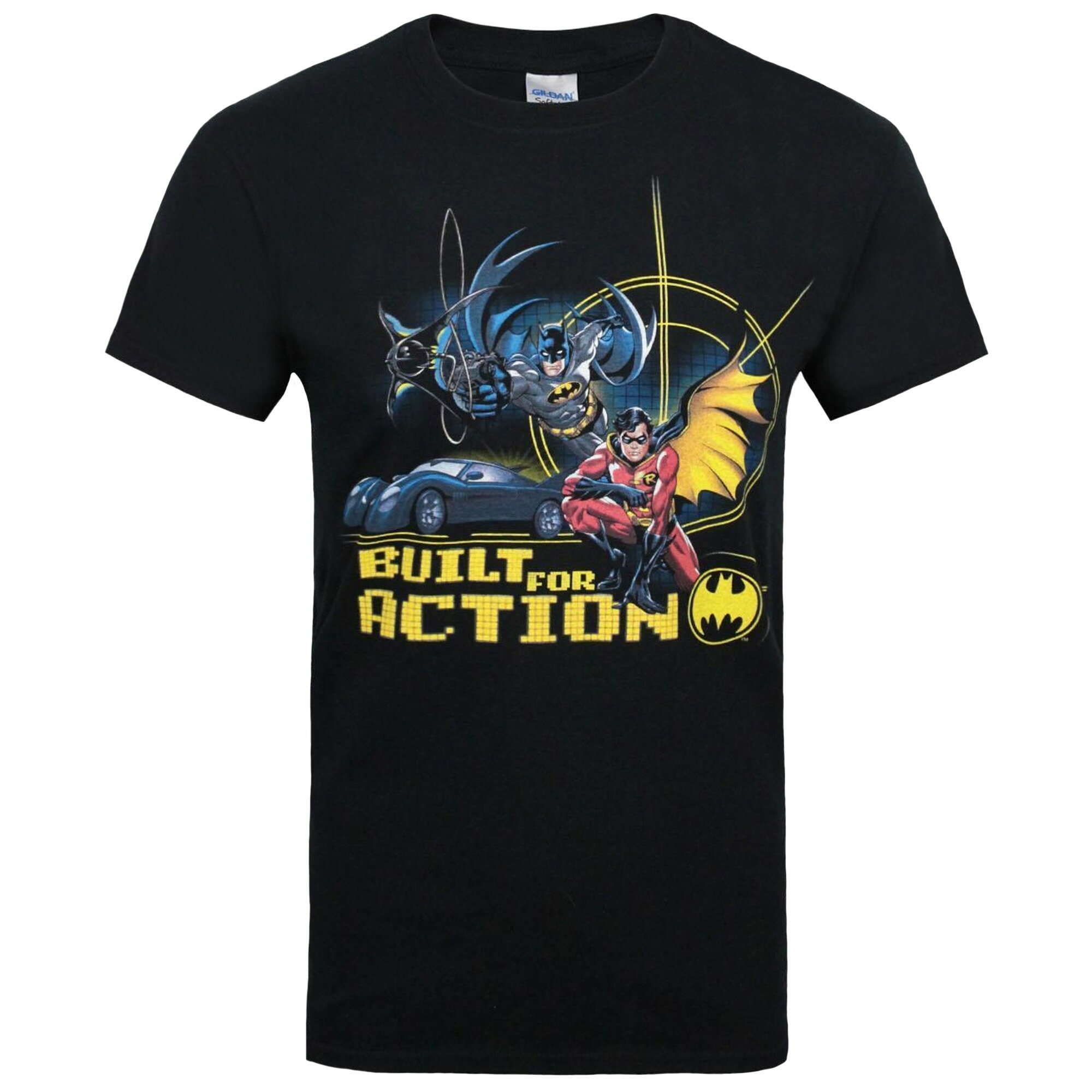 (バットマン) Batman オフィシャル商品 メンズ Built For Action Tシャツ 半袖 カットソー トップス 【海外通販】