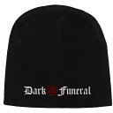 (ダーク・フューネラル) Dark Funeral オフィシャル商品 ユニセックス ロゴ ビーニー ニット帽 【海外通販】