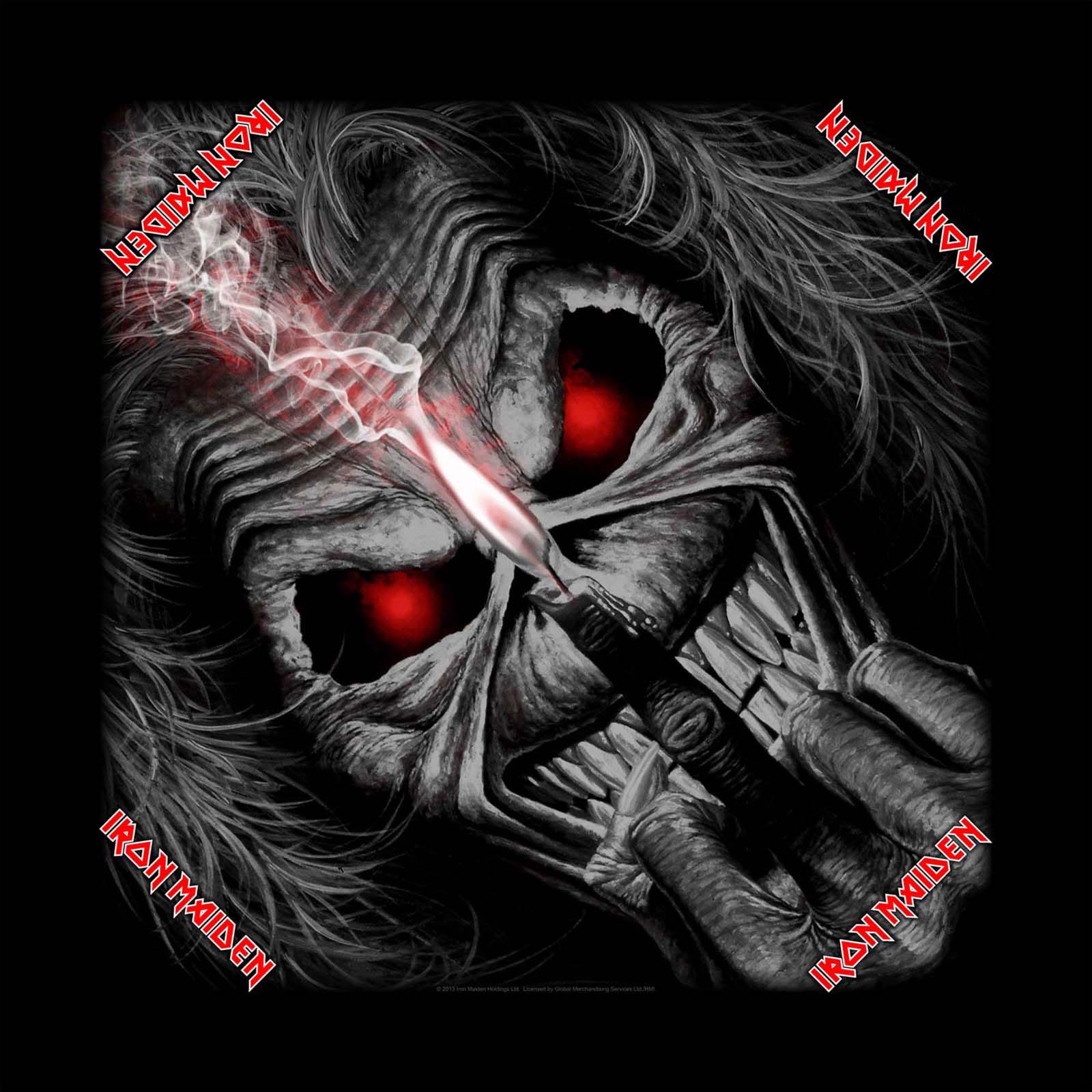 (アイアン・メイデン) Iron Maiden オフィシャル商品 ユニセックス Eddie Candle Finger バンダナ スカーフ ハンカチ 【海外通販】