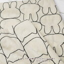 \在庫限り処分品/生地 刺しゅう 108cm巾【10cm単位】レース 生地 猫柄 刺繍 コットン ステッチ刺しゅう≪にゃんことうさぎ≫(668/667)レ-ス生地 子供服 ネコご 総刺しゅう ハンドメイド 猫