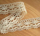 リネンレース 22(7325)巾27ミリ トーション レース 手芸用レース 麻 ハンドメイド 服作り 布小物