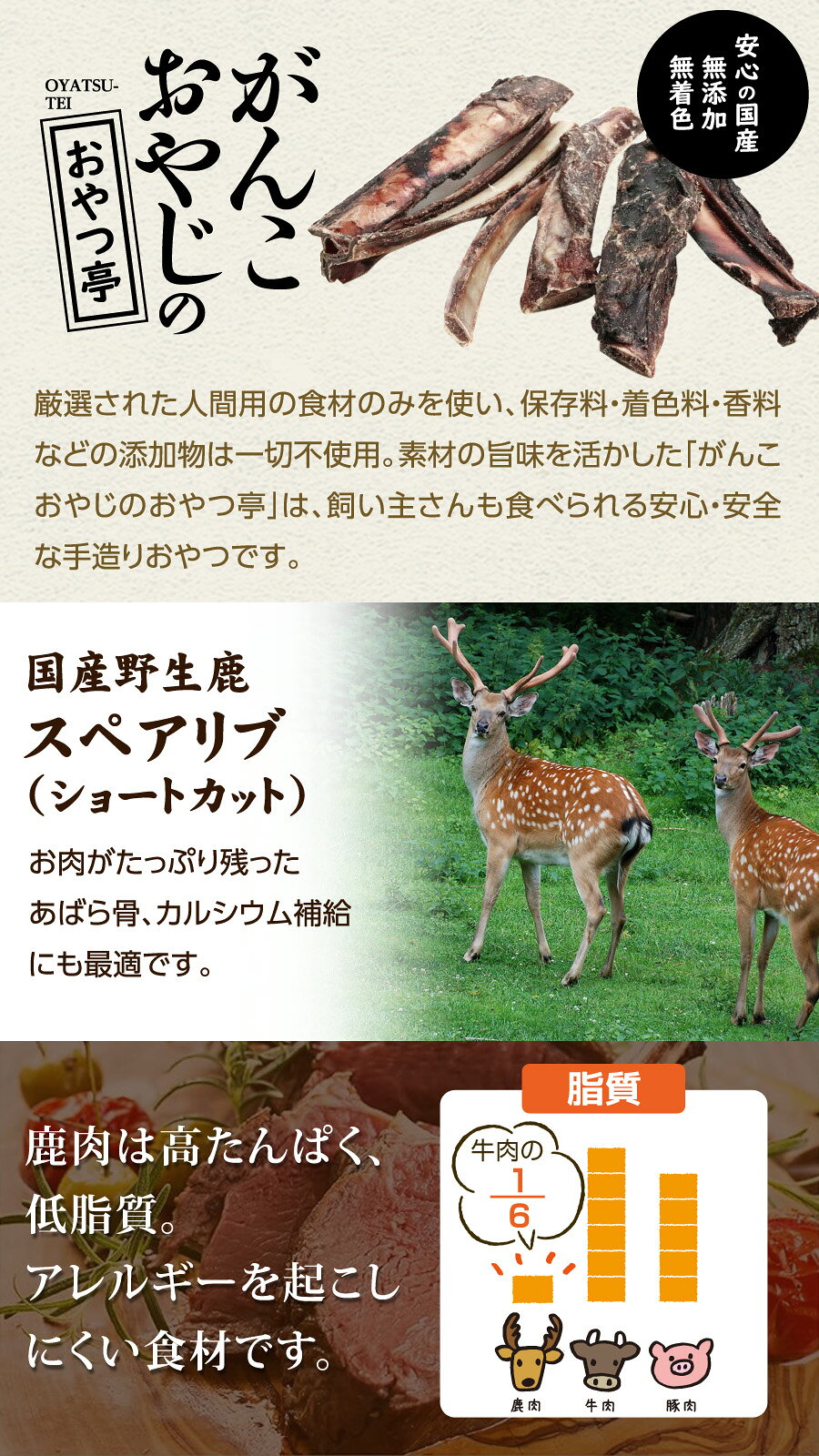 【パッケージ変更済】ナチュラルハーベスト メンテナンススモール フィッシュ 6kg＋国産鹿のスペアリブ ショートカット 2本入り 中粒 犬 魚 ドッグフード 成犬 シニア pet-alpha-10039790 ペットアルファー楽天市場店 サンプル画像2