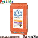 セレクトバランス スリム ラム 小粒 7kg 成犬 1才以上成犬 減量 ダイエット 避妊 去勢 犬 ドッグフードドライ 低脂肪 ヘルシー品 ドック 肥満