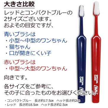 Tepe テペ 歯ブラシ スペシャルケア レッド×25本(送料無料/沖縄を除く)(犬 歯磨き ハブラシ デンタルケア 歯 お手入れ ペット 予防歯科 SPECIAL CARE まとめ買い)